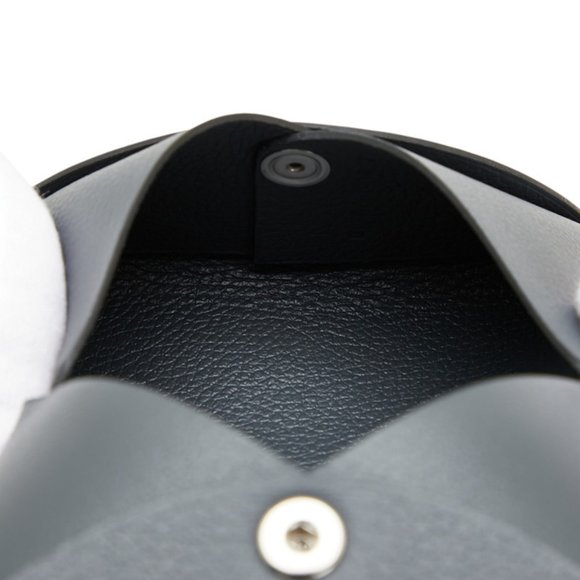 Hermès Calvi Wallet/Coin Case/Business Card Case/Card Case Gray Epsom Leather... - Picture 7 of 10